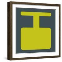 Letter I Yellow-NaxArt-Framed Art Print