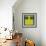 Letter I Yellow-NaxArt-Framed Art Print displayed on a wall