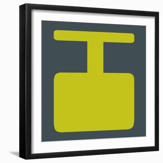 Letter I Yellow-NaxArt-Framed Art Print