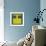 Letter I Yellow-NaxArt-Framed Art Print displayed on a wall