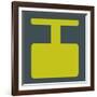 Letter I Yellow-NaxArt-Framed Art Print