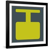 Letter I Yellow-NaxArt-Framed Art Print