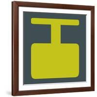 Letter I Yellow-NaxArt-Framed Art Print