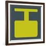 Letter I Yellow-NaxArt-Framed Art Print