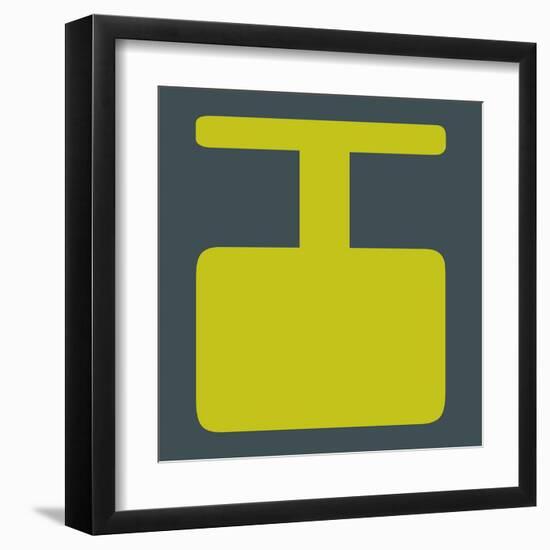 Letter I Yellow-NaxArt-Framed Art Print