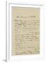 Letter (Ink on Paper)-Claude Monet-Framed Giclee Print