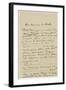Letter (Ink on Paper)-Claude Monet-Framed Giclee Print