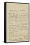 Letter (Ink on Paper)-Claude Monet-Framed Stretched Canvas