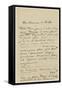 Letter (Ink on Paper)-Claude Monet-Framed Stretched Canvas