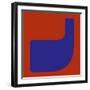 Letter J Blue-NaxArt-Framed Art Print