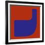 Letter J Blue-NaxArt-Framed Art Print