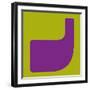 Letter J Purple-NaxArt-Framed Art Print