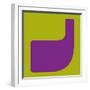 Letter J Purple-NaxArt-Framed Art Print