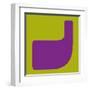 Letter J Purple-NaxArt-Framed Art Print