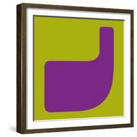 Letter J Purple-NaxArt-Framed Premium Giclee Print