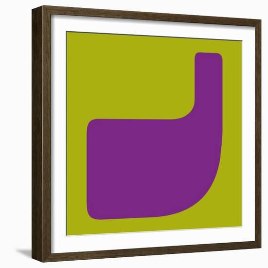 Letter J Purple-NaxArt-Framed Premium Giclee Print