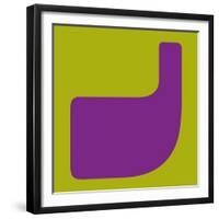 Letter J Purple-NaxArt-Framed Premium Giclee Print