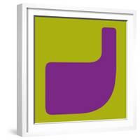 Letter J Purple-NaxArt-Framed Premium Giclee Print