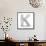 Letter K, From Voleyballs-iunewind-Framed Stretched Canvas displayed on a wall