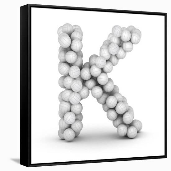 Letter K, From Voleyballs-iunewind-Framed Stretched Canvas