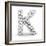 Letter K, From Voleyballs-iunewind-Framed Premium Giclee Print