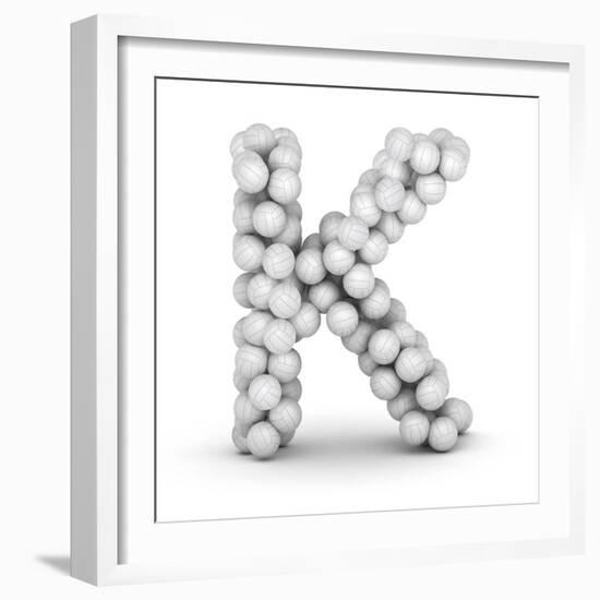 Letter K, From Voleyballs-iunewind-Framed Premium Giclee Print