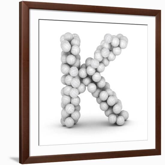 Letter K, From Voleyballs-iunewind-Framed Premium Giclee Print