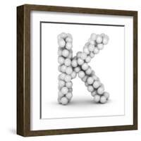 Letter K, From Voleyballs-iunewind-Framed Art Print