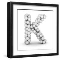 Letter K, From Voleyballs-iunewind-Framed Art Print