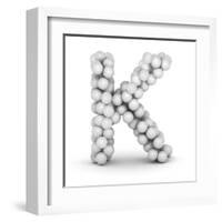 Letter K, From Voleyballs-iunewind-Framed Art Print