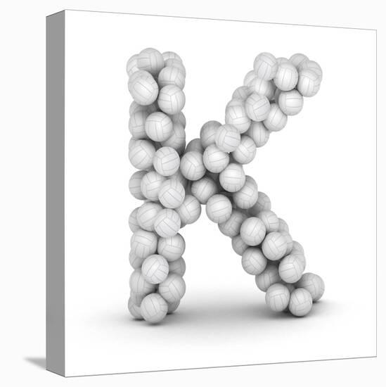 Letter K, From Voleyballs-iunewind-Stretched Canvas