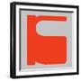 Letter K Orange-NaxArt-Framed Art Print