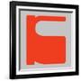 Letter K Orange-NaxArt-Framed Art Print