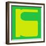 Letter K Yellow-NaxArt-Framed Art Print