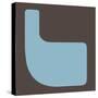 Letter L Blue-NaxArt-Stretched Canvas