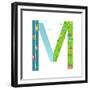 Letter M of the Latin Alphabet Funny Cartoon ABC for Children. for Children Boys and Girls with Cit-Popmarleo-Framed Premium Giclee Print