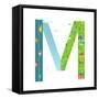 Letter M of the Latin Alphabet Funny Cartoon ABC for Children. for Children Boys and Girls with Cit-Popmarleo-Framed Stretched Canvas