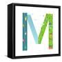 Letter M of the Latin Alphabet Funny Cartoon ABC for Children. for Children Boys and Girls with Cit-Popmarleo-Framed Stretched Canvas