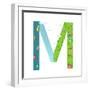 Letter M of the Latin Alphabet Funny Cartoon ABC for Children. for Children Boys and Girls with Cit-Popmarleo-Framed Art Print