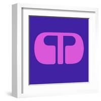 Letter M Purple-NaxArt-Framed Art Print