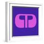 Letter M Purple-NaxArt-Framed Art Print