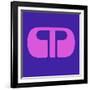 Letter M Purple-NaxArt-Framed Art Print