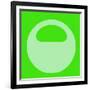 Letter O Green-NaxArt-Framed Art Print