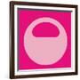 Letter O Pink-NaxArt-Framed Art Print