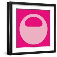 Letter O Pink-NaxArt-Framed Art Print