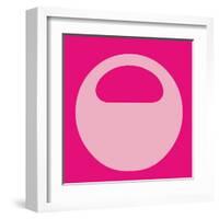 Letter O Pink-NaxArt-Framed Art Print