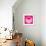 Letter O Pink-NaxArt-Framed Art Print displayed on a wall