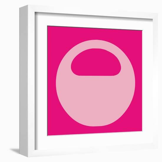 Letter O Pink-NaxArt-Framed Art Print