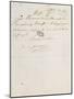 Letter of Cardinal De Rohan Louis Xvi, June 2, 1786-null-Mounted Giclee Print