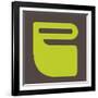 Letter P Green-NaxArt-Framed Art Print